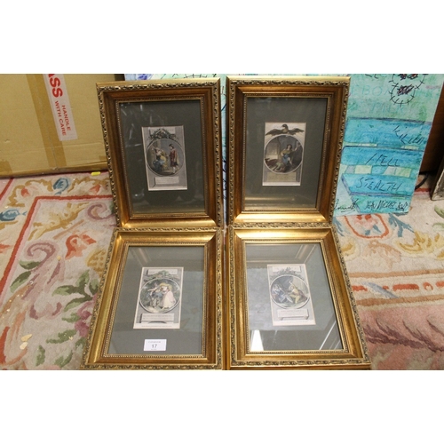 17 - A SET OF FOUR FRAMED SHAKESPEARE ENGRAVINGS