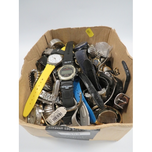 354 - A BOX OF ASSORTED WRIST WATCHES