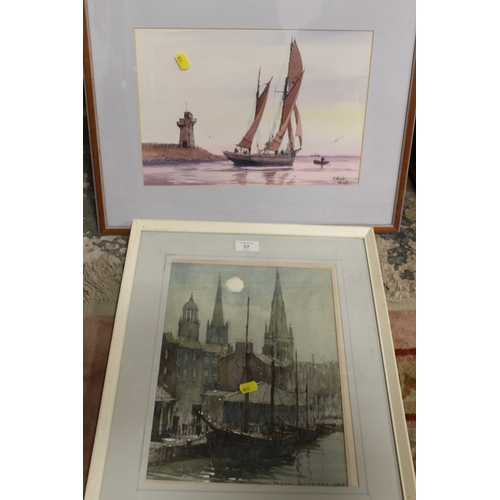 57 - A COLLECTION OF ASSORTED PICTURES, PRINTS AND ENGRAVINGS ETC