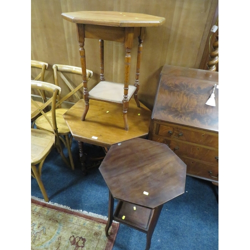 803 - THREE EDWARDIAN OCCASIONAL TABLES