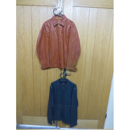 115 - A GOOD SELECTION OF VINTAGE LEATHER JACKETS, VARIOUS STYLES AND PERIODS TO INCLUDE RETRO EXAMPLES (1... 