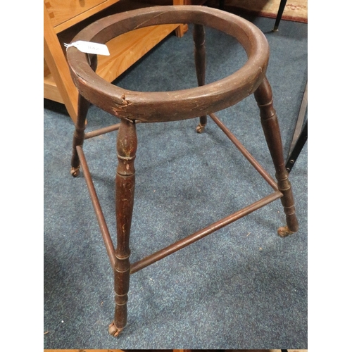 842 - A 19TH CENTURY CHILDS WALKING FRAME A/F