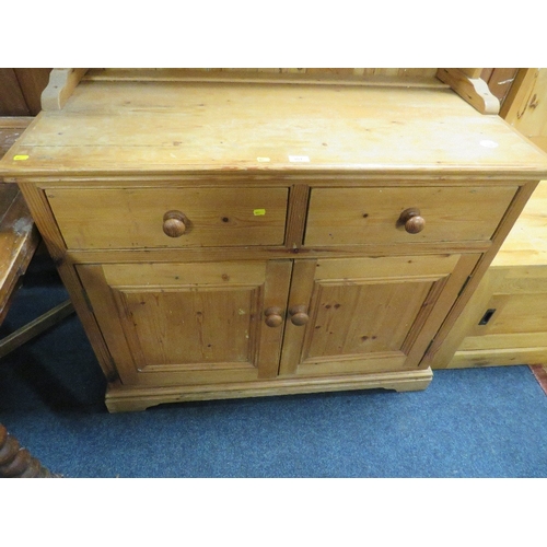 851 - A PINE KITCHEN DRESSER H 226 W 110 CM