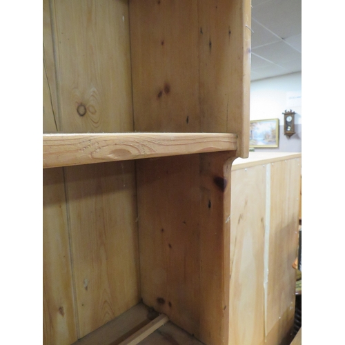 851 - A PINE KITCHEN DRESSER H 226 W 110 CM