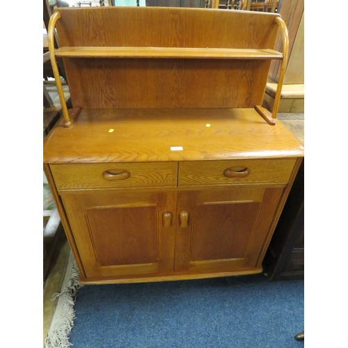 857 - AN ERCOL STYLE SMALL DRESSER W 92 CM