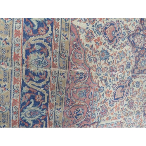 860 - TWO CARPET RUNNERS TOGETHER WITH  TWO  RUGS - APPROX 170 x 120 cm, 174 x 2170 cm AND TWO 280 x 74 cm... 