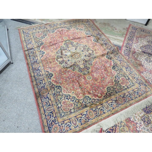 860 - TWO CARPET RUNNERS TOGETHER WITH  TWO  RUGS - APPROX 170 x 120 cm, 174 x 2170 cm AND TWO 280 x 74 cm... 