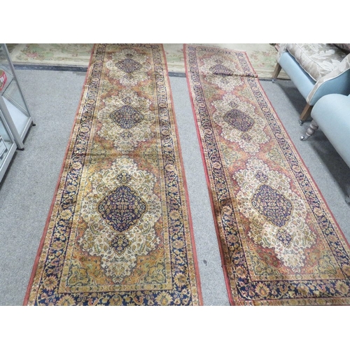 860 - TWO CARPET RUNNERS TOGETHER WITH  TWO  RUGS - APPROX 170 x 120 cm, 174 x 2170 cm AND TWO 280 x 74 cm... 