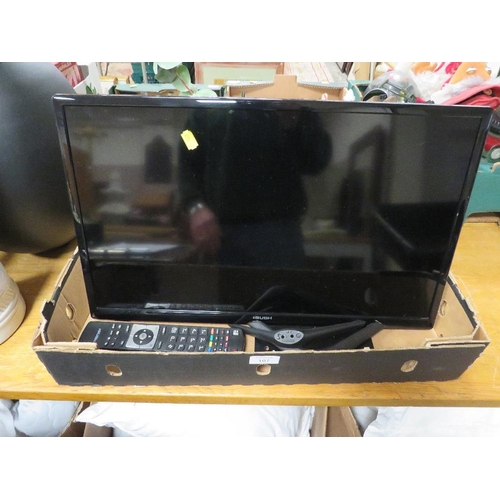 107 - A SMALL BUSH FLAT SCREEN T.V (EX-SHOW HOME DISPLAY)