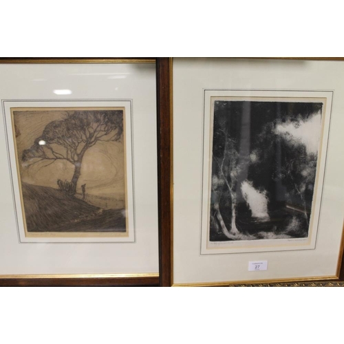 13 - THREE FRAMED AND GLAZED ENGRAVINGS