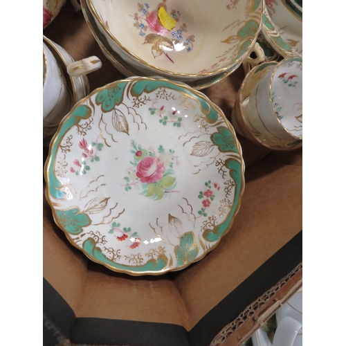 151 - A TRAY OF ASSORTED VINTAGE TEA WARE