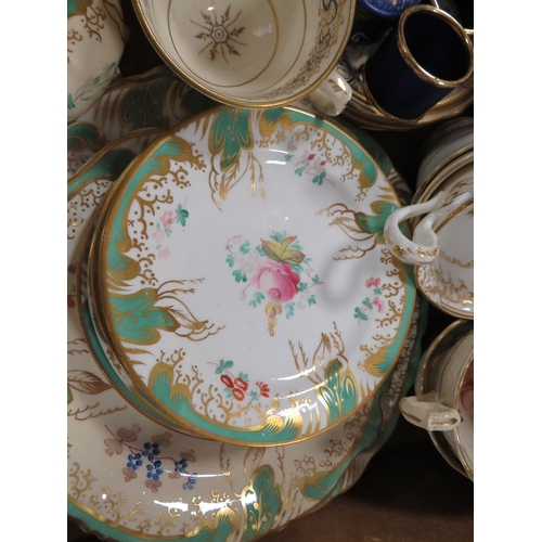 151 - A TRAY OF ASSORTED VINTAGE TEA WARE