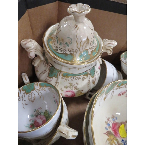 151 - A TRAY OF ASSORTED VINTAGE TEA WARE