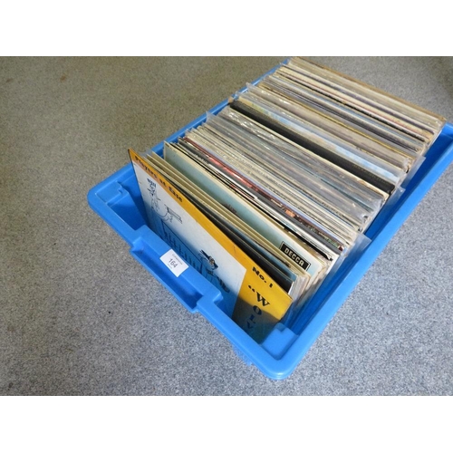 164 - A TRAY OF LP RECORD'S TO INCLUDE GEORGE HARRISON, JOHN LENNON, ROXY MUSIC ETC