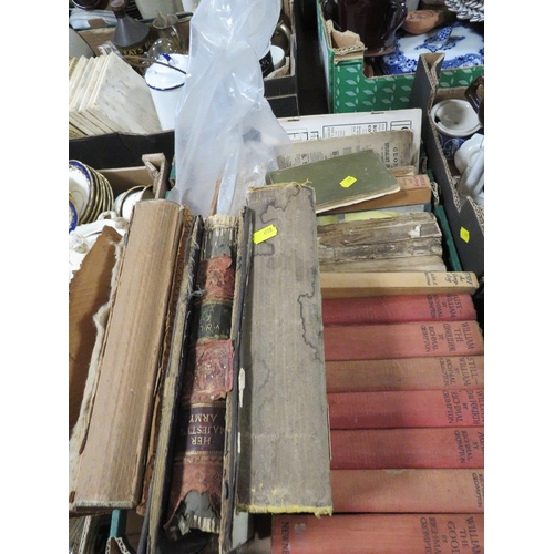 176 - TWO SMALL TRAYS OF VINTAGE BOOKS A/F