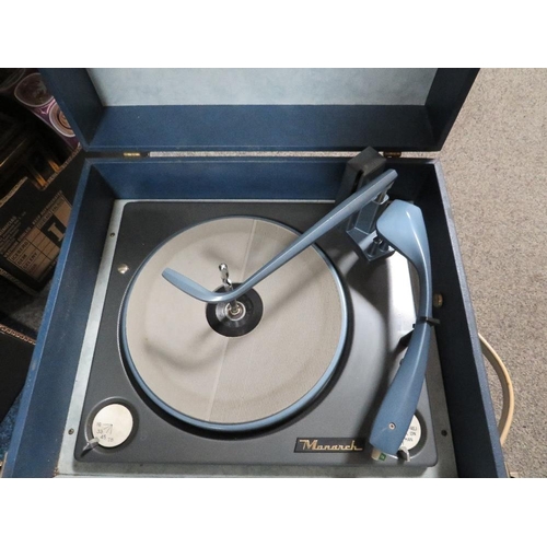 178 - A VINTAGE DANSETTE RECORD PLAYER TOGETHER WITH A FIDELITY EXAMPLE (2)