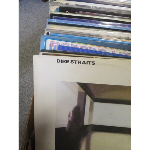 181 - A SELECTION OF LP RECORDS FROM 60'S 70'S 80'S TO INCLUDE DIRE STRAITS, CHICAGO ETC TOGETHER WITH A T... 