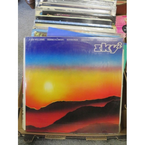 181 - A SELECTION OF LP RECORDS FROM 60'S 70'S 80'S TO INCLUDE DIRE STRAITS, CHICAGO ETC TOGETHER WITH A T... 