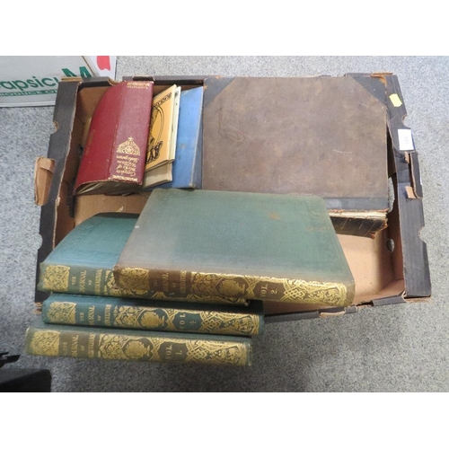 186 - A TRAY OF BOOKS TO INCLUDE THE JOURNEY OF HORTICULTURE