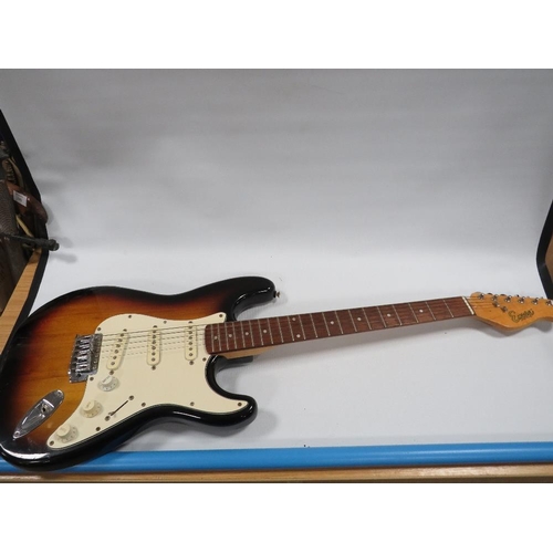 244 - A ENCORE STRAT STYLE ELECTRIC GUITAR