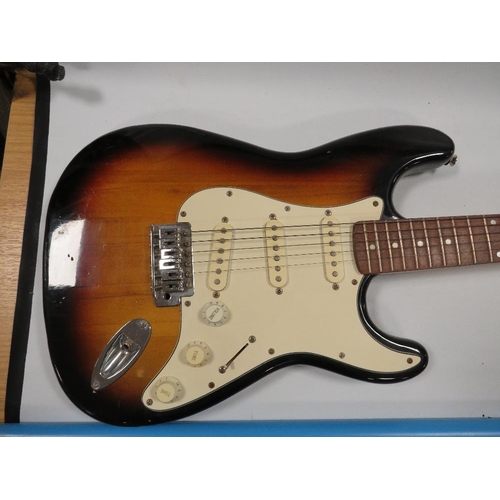 244 - A ENCORE STRAT STYLE ELECTRIC GUITAR