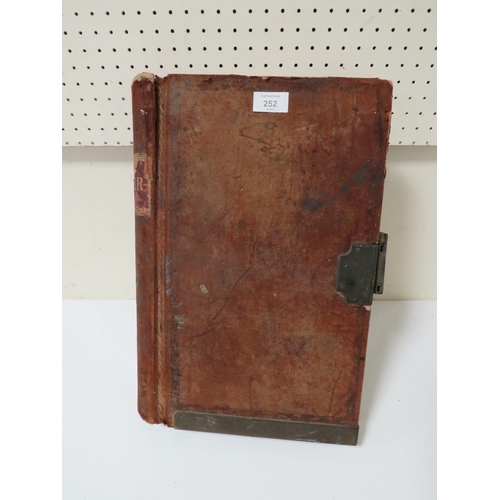 252 - A LARGE VINTAGE LEDGER A/F