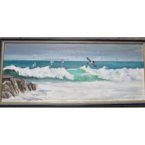 31 - JOHN HAMILTON - A SIGNED OIL ON CANVAS