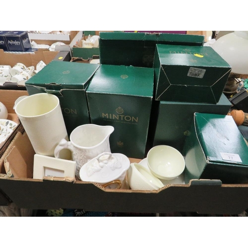 77 - A QUANTITY OF BOXED MINTON CERAMICS