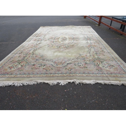 844 - A HUGE CHINESE WOOLLEN RUG 365 X 580 CM A/F