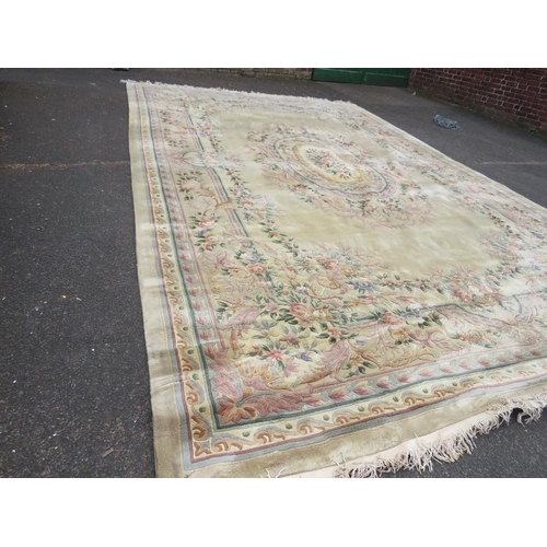 844 - A HUGE CHINESE WOOLLEN RUG 365 X 580 CM A/F