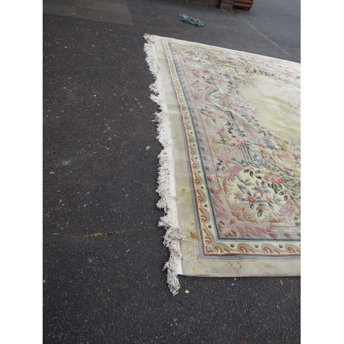 844 - A HUGE CHINESE WOOLLEN RUG 365 X 580 CM A/F