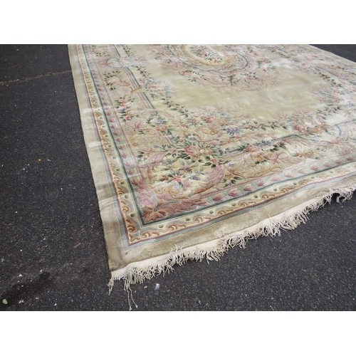 844 - A HUGE CHINESE WOOLLEN RUG 365 X 580 CM A/F