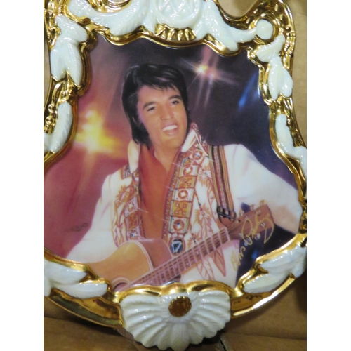 94 - NINE ELVIS PRESLEY BRADFORD EXCHANGE CERAMICS GUITARS