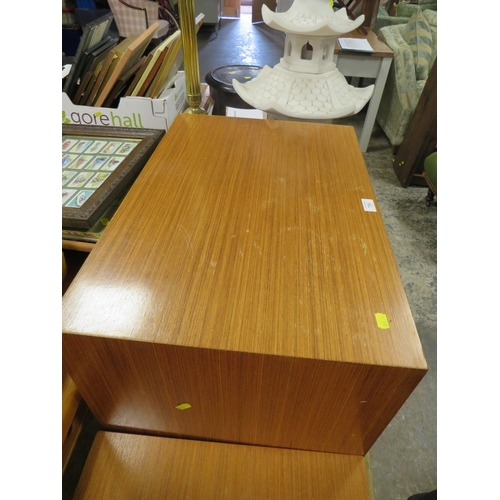 798 - A MID CENTURY TEAK FOUR DRAWER CHEST - W 68.5 CM