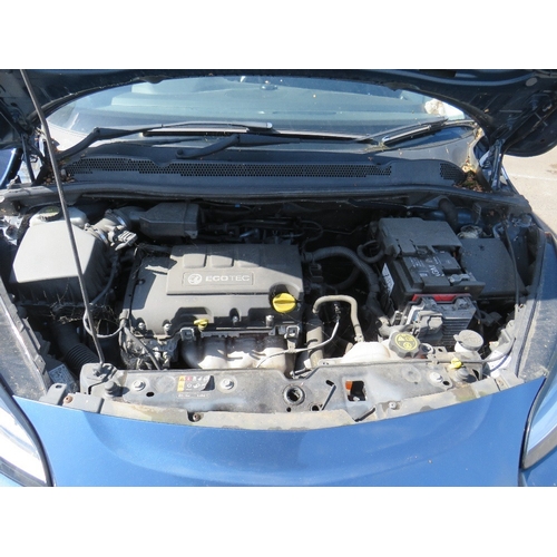 601 - A 2015 BLUE VAUXHALL CORSA 'BL15 OKH', 1.4L PETROL, MOT EXPIRED 08/06/2023, AT THIS POINT THE MILEAG... 