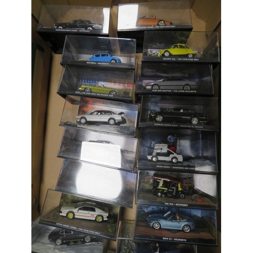 67 - SIXTEEN BOXED JAMES BOND VEHICLES