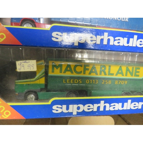 68 - TWELVE BOXED CORGI ARTICULATED LORRIES AND TRAILERS, TO INC McFARLANE, JAMES IRLAM, KNIGHTS OF OLD, ... 