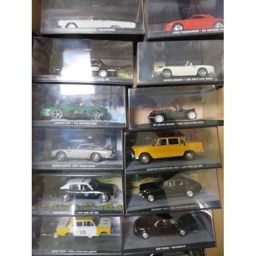 71 - SIXTEEN BOXED JAMES BOND VEHICLES