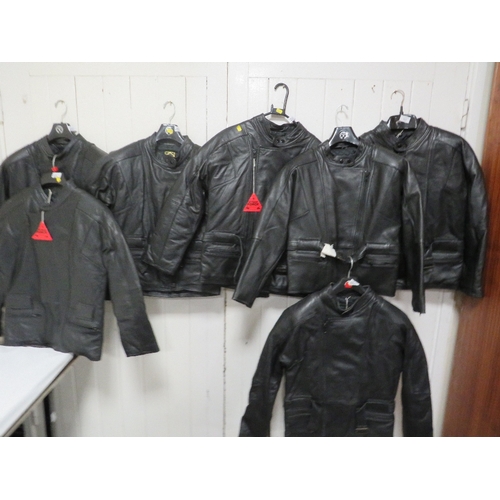 454 - SEVEN LEATHER MOTORBIKE STYLE JACKETS 