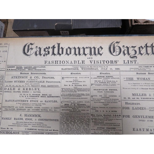 106 - SUSSEX NEWSPAPERS 1898-1918, HASTINGS & ST. LEONARDS OBSERVER 1989, 1914, 1917. HASTINGS  & ST. LEON... 