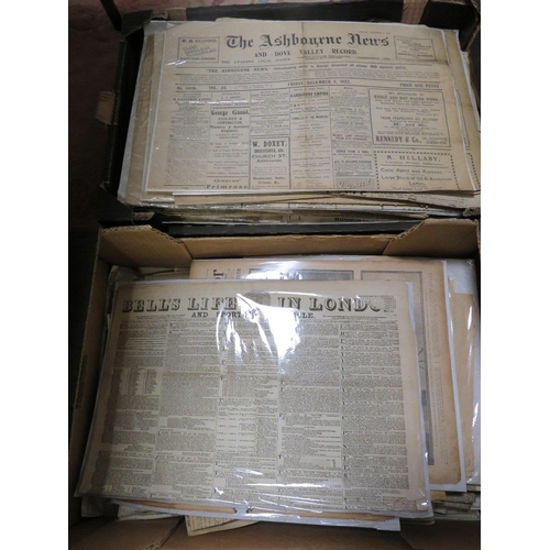 113 - NATIONAL AND PROVINCIAL NEWSPAPERS MANY 19TH CENTURY