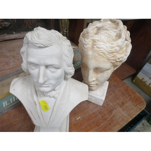 123 - TWO REPRODUCTION BUSTS