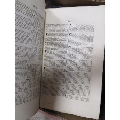 140 - LONDON GAZETTE 1829 AND 1842, FIVE BOUND VOLUMES, ROYAL NAVY BOUNTIES PAID TO THE OFFICERS & CREWS O... 