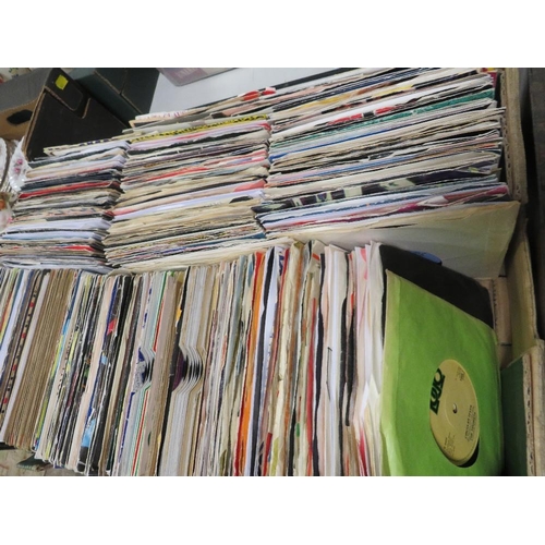 143 - CIRCA FOUR HUNDRED SINGLES RECORDS MAINLY FROM THE 60'S 70'S 80'S AND 90'S