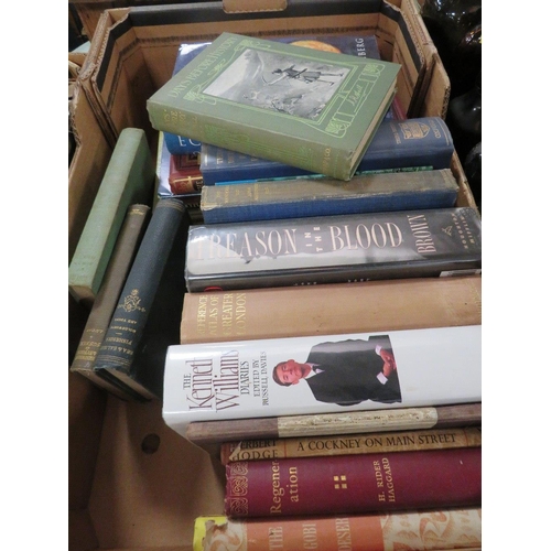 172 - TWO TRAYS OF ASSORTED BOOKS TO INCLUDE THE MYTHS OF GREECE AND ROME, REF ATLAS OF GREATER LONDON AND... 