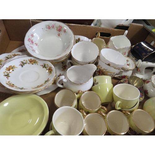 182 - TWO TRAYS OF ASSORTED CERAMICS ETC TO