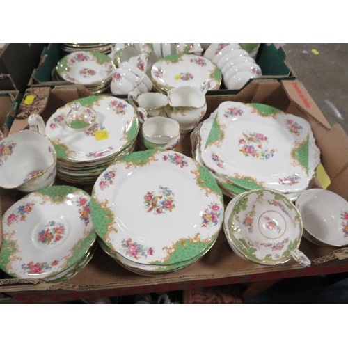 194 - THREE TRAYS OF PARAGON TEA/DINNER WARE