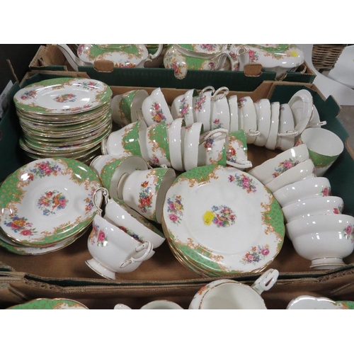 194 - THREE TRAYS OF PARAGON TEA/DINNER WARE