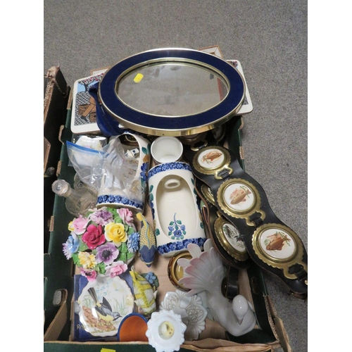 207 - FOUR TRAYS OF ASSORTED CERAMICS AND SUNDRIES