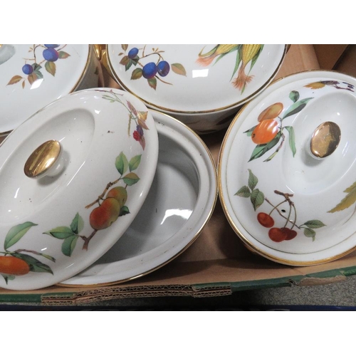 229 - FOUR TRAYS OF ROYAL WORCESTER EVESHAM